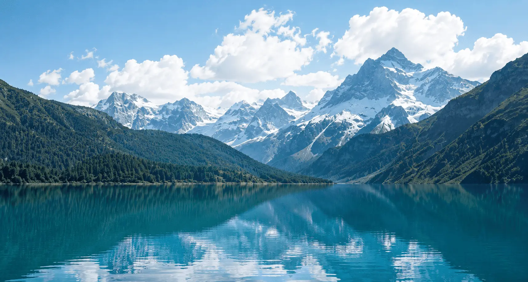 Scenic mountain landscape